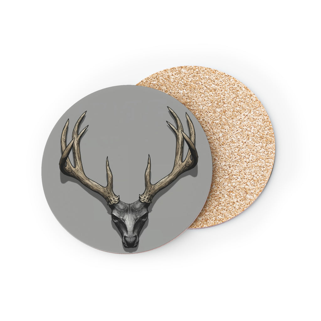 The Antler Incident Cork Coaster — Book On in The Ironopolis Files — Drink Coaster