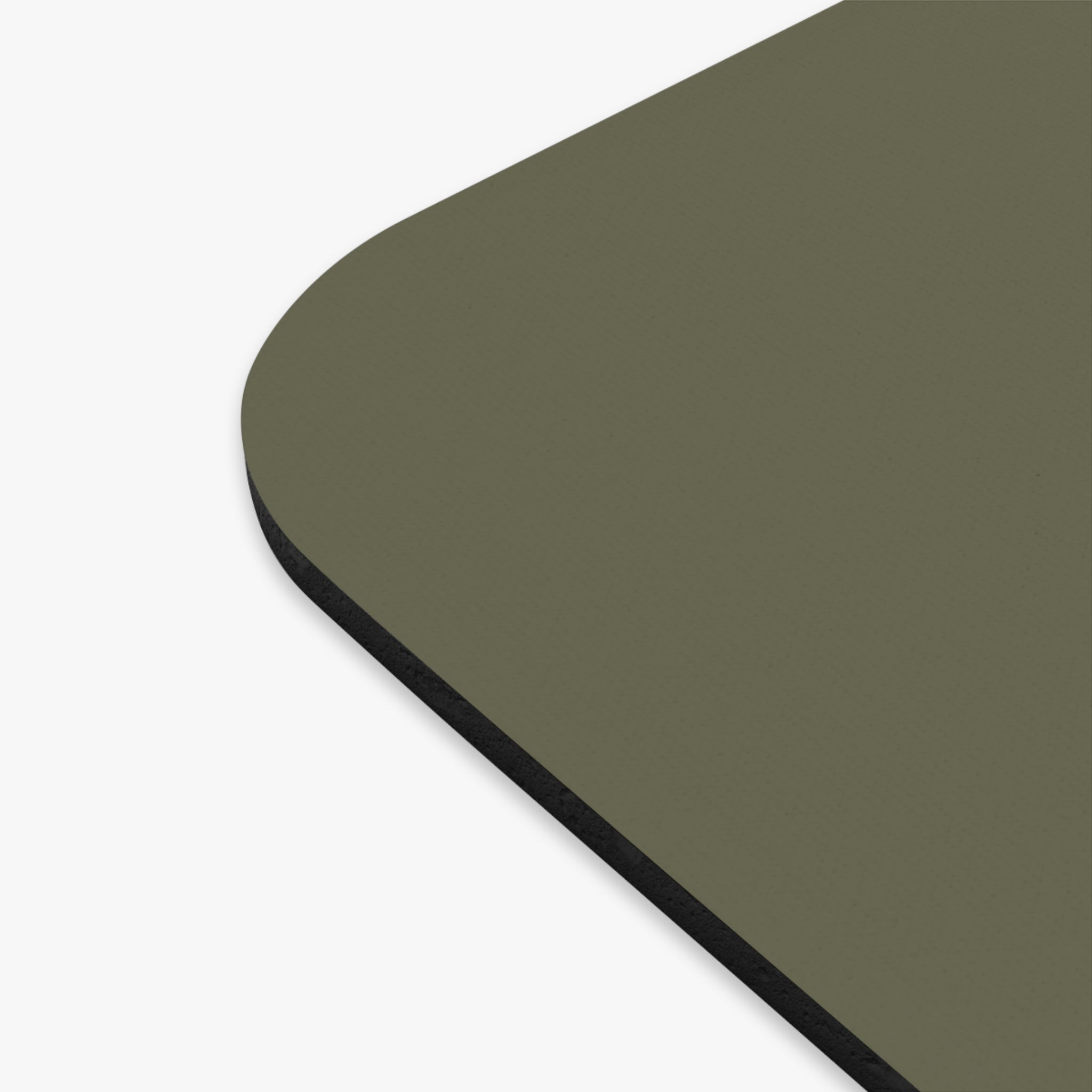 Monogram LM Mouse Pad — Olive Green Vintage Gold Initial Desk Mat