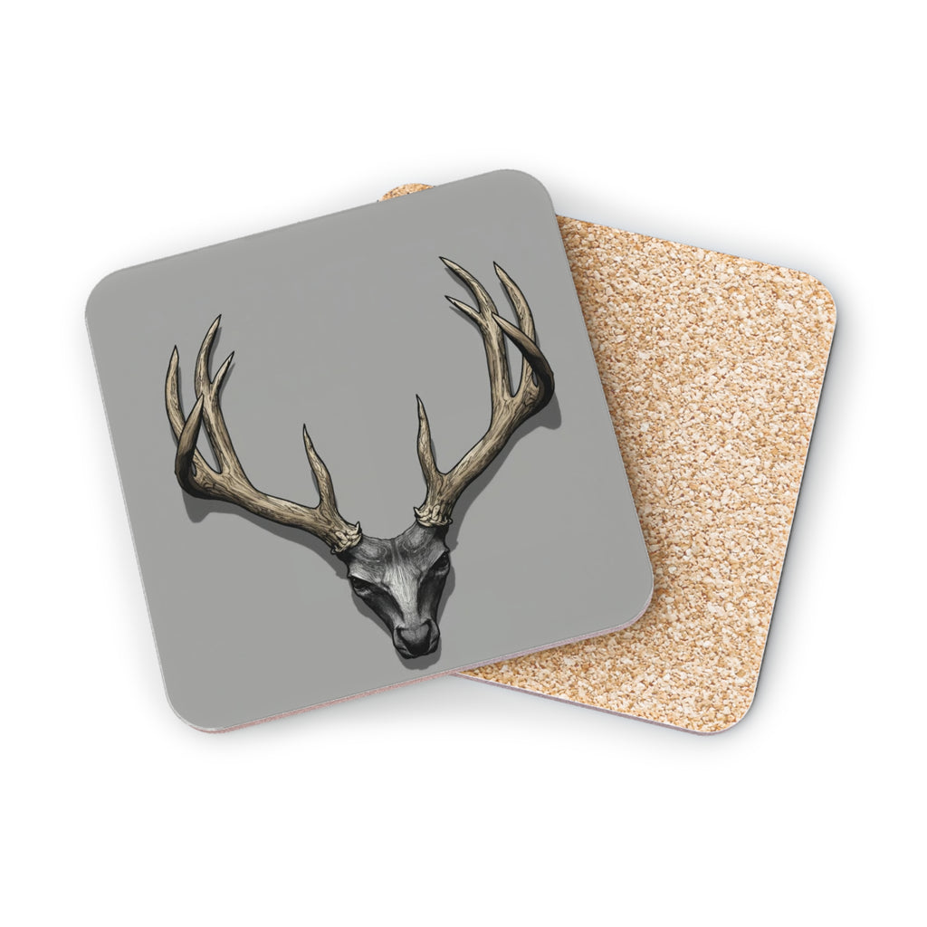 The Antler Incident Cork Coaster — Book On in The Ironopolis Files — Drink Coaster