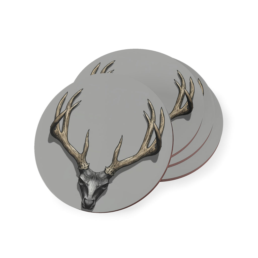 The Antler Incident Cork Coaster — Book On in The Ironopolis Files — Drink Coaster