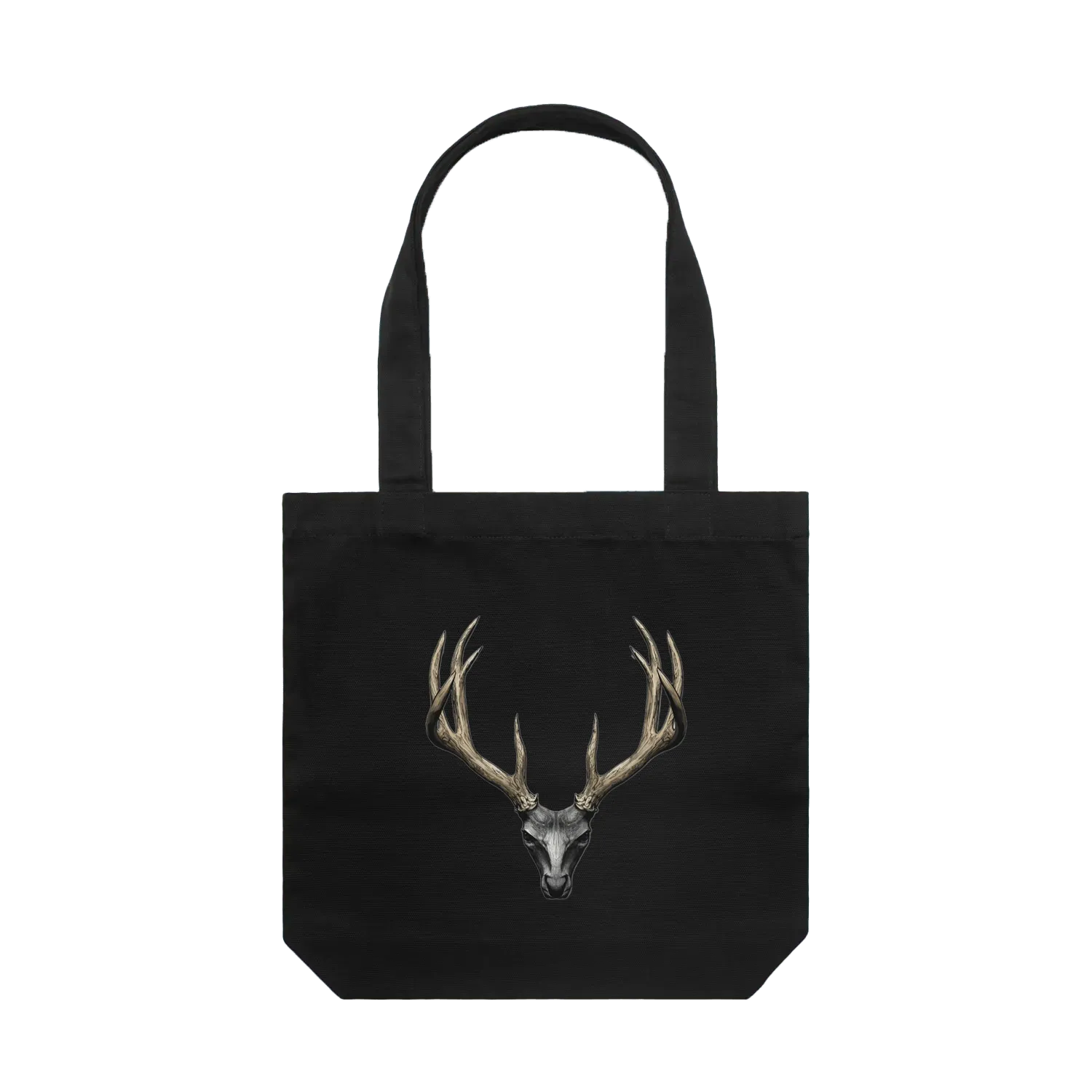 Black front flat lay
